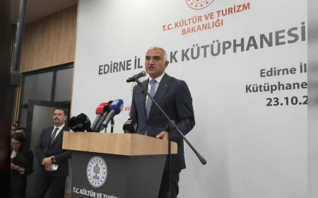 Kültür ve Turizm Bakanı Mehmet Nuri Ersoy: “Bir Kütüphane Açmak, Geleceğe Yatırım Yapmaktır”