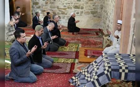 Elazığ Harput Kalesi’nde Restorasyonu Tamamlanan Fetih Mescidi Cuma Namazıyla Yeniden İbadete Açıldı