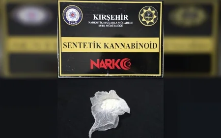 Kırşehir İl Emniyet Müdürlüğünün Uyuşturucu Operasyonunda Sentetik Kannabinoid Ele Geçirildi, 1 Şüpheli Tutuklandı