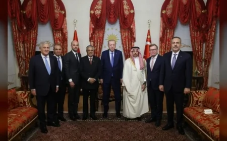 Cumhurbaşkanı Recep Tayyip Erdoğan, R4+E3 Dışişleri Bakanları Toplantısı İçin İstanbul'a Gelen Bakanları Kabul Etti
