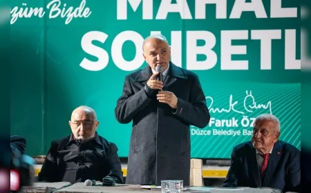 Düzce Belediye Başkanı Dr. Faruk Özlü Şıralık Mahallesi’nde Konuştu: “Düzce’nin Ne Sorunu Varsa Benim Sorunumdur”