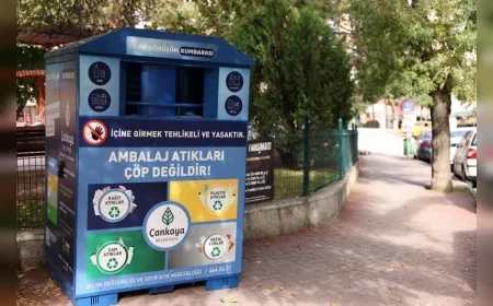 Çankaya Belediyesi 200 Yeni Geri Dönüşüm Ekipmanını İlçenin Farklı Mahallelerine Yerleştiriyor