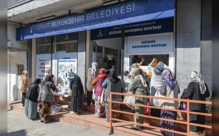 İzmir Büyükşehir Belediyesi 12 Dayanışma Noktasıyla Haftada 16 Bin 800 Kişilik Sıcak Yemek Dağıtıyor
