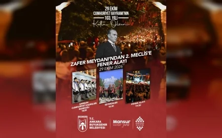 Ankara Büyükşehir Belediyesi, Cumhuriyet’in 103. Yılını Zafer Meydanı’ndan 2. Meclis’e Uzanan Fener Alayıyla Kutlayacak