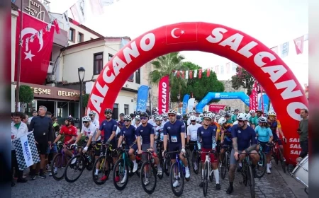 Çeşme’de 10’uncu kez düzenlenen Veloturk Gran Fondo by Salcano’da 10 ülkeden 809 sporcu pedal çevirdi!