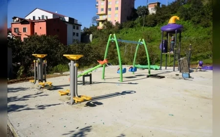Giresun Belediyesi Aydınlar Mahallesi’nde İlk Parkın Yapımına Başladı