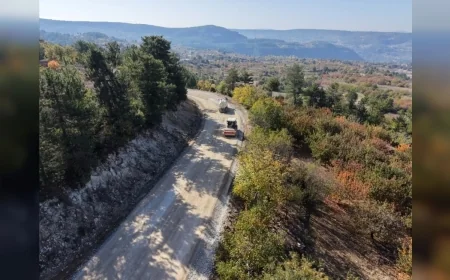 Bursa Büyükşehir Belediyesi Keles’in Üç Mahallesinde 17 Kilometrelik Yolu Yeniliyor ve Genişletiyor