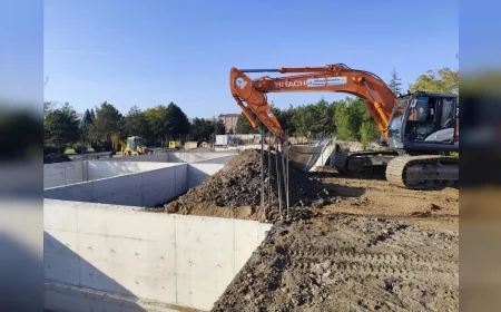 Pursaklar Belediyesi Sirkeli Mahallesi’nde Kapalı Pazar Alanı ve İş Yerleri Projesinin Yapımını Sürdürüyor