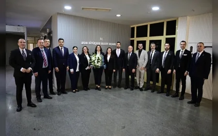 Aydın Büyükşehir Belediye Başkanı Özlem Çerçioğlu'na Aydın Sanayi Odası Yönetiminden Nezaket Ziyareti
