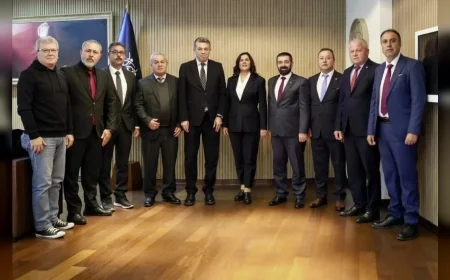 Aydın Büyükşehir Belediye Başkanı Özlem Çerçioğlu'na Esnaf ve Sanatkarlar Odaları Birliği'nden Ziyaret