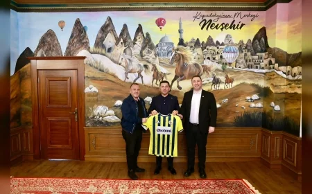 Nevşehir Belediye Başkanı Rasim Arı, Fenerbahçe Spor Kulübü Üst Düzey Yönetim Heyetini Makamında Ağırladı