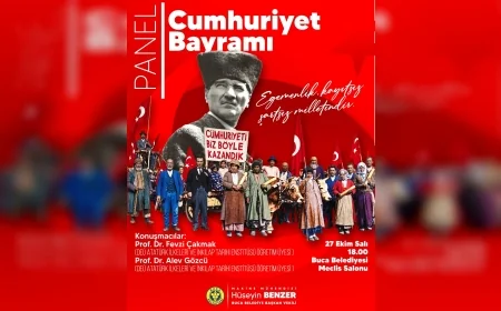 Buca Belediyesi Cumhuriyet’in 103’üncü yılını panel, kortej yürüyüşü ve konserlerle kutlayacak