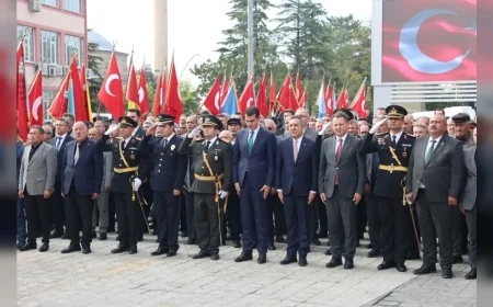 Sungurlu Belediye Başkanı Muhsin Dere, 29 Ekim Cumhuriyet Bayramı Kapsamında Atatürk Anıtı’na Çelenk Sunma Törenine Katıldı