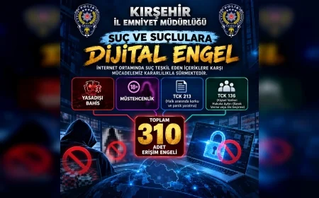 Kırşehir İl Emniyet Müdürlüğünden Siber Suçlara Darbe: 310 İnternet Adresine Erişim Engeli