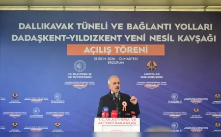 Ulaştırma ve Altyapı Bakanı Abdulkadir Uraloğlu: “Dallıkavak Tüneli ile sekiz keskin virajı tarihe gömdük”
