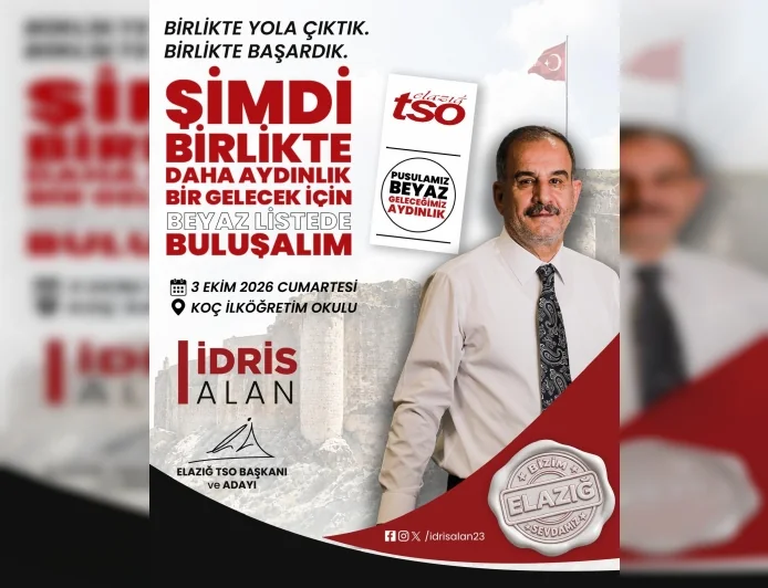 Elazığ TSO Başkanı İdris Alan: “Üyelerimizin sandığa gelerek oy kullanmaları önemli bir sorumluluktur”