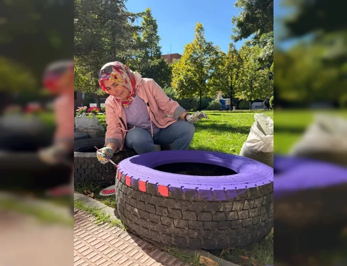 Eskişehir’de çocukluk anıları ESMEK atölyesinde rengârenk bir bahçeye dönüştü