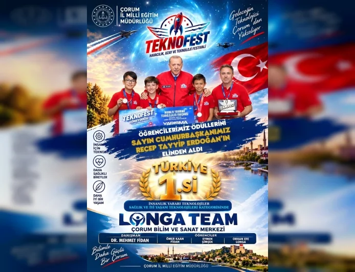 Çorum’un Gurur Gecesi: TEKNOFEST 2026’da Türkiye Şampiyonluğu Ödülü Cumhurbaşkanı Erdoğan’ın Elinden Alındı