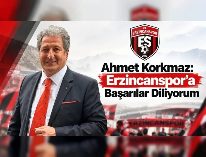 Anahtar Parti Erzincan İl Başkanı Ahmet Korkmaz: “Erzincanspor hepimizin ortak paydasıdır, deplasmanda başarılar diliyorum”