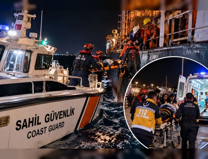 İçişleri Bakanlığı: “Antalya'nın Kaş ilçesi açıklarında yaralanan mürettebatın tıbbi tahliyesi gerçekleştirildi”