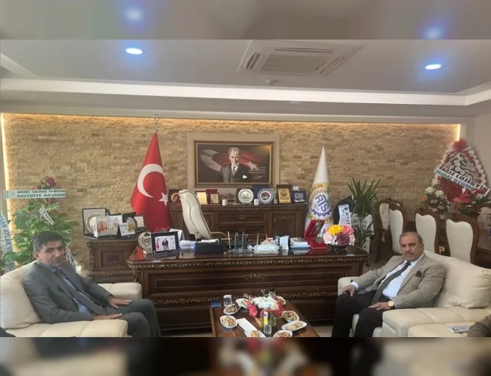 Reyhanlı Kaymakamı Muharrem Coşgun’dan RTSO Başkanı Necmettin Zaroğlu’na Hayırlı Olsun Ziyareti