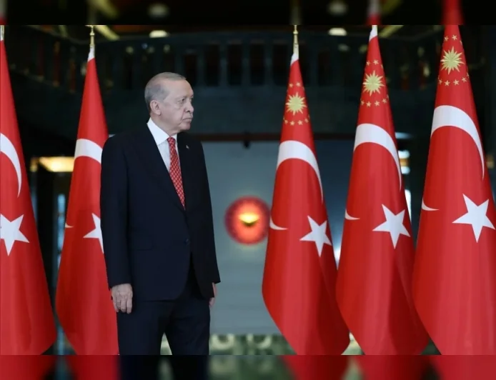 Cumhurbaşkanı Recep Tayyip Erdoğan, Cumhuriyet Bayramı’nın 103. Yıl Dönümünde Cumhurbaşkanlığı Külliyesi’nde Tebrikleri Kabul Etti