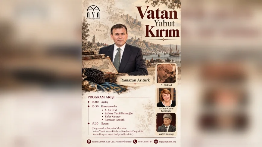 İstanbul’da Kırım’ın millî ve kültürel mücadelesini ele alan “Vatan Yahut Kırım” programı düzenlenecek