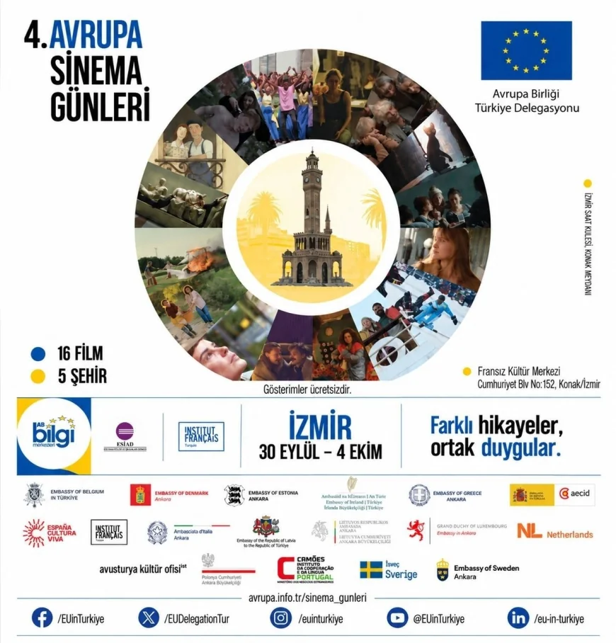 İzmir’de 4. Avrupa Sinema Günleri başlıyor: 22 ülkeden 16 film ücretsiz olarak izleyiciyle buluşacak