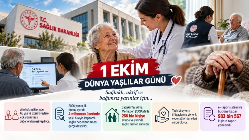Sağlık Bakanlığı 1 Ekim Dünya Yaşlılar Günü’nde açıkladı: 4 milyonun üzerinde yaşlı bireye kapsamlı sağlık değerlendirmesi