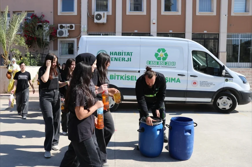Buca’da 120 bin 960 litre bitkisel atık yağ geri dönüşüme kazandırıldı
