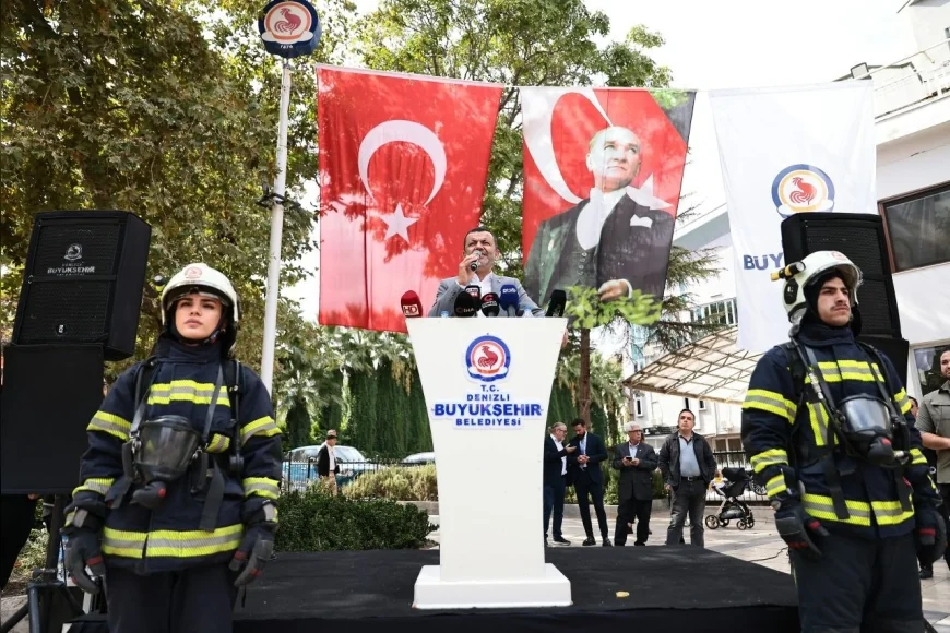 Denizli Büyükşehir Belediye Başkanı Bülent Nuri Çavuşoğlu: “7 yeni itfaiye aracını daha filomuza dahil ediyoruz”