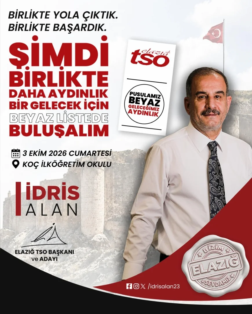 Elazığ TSO Başkanı İdris Alan: “Üyelerimizin sandığa gelerek oy kullanmaları önemli bir sorumluluktur”