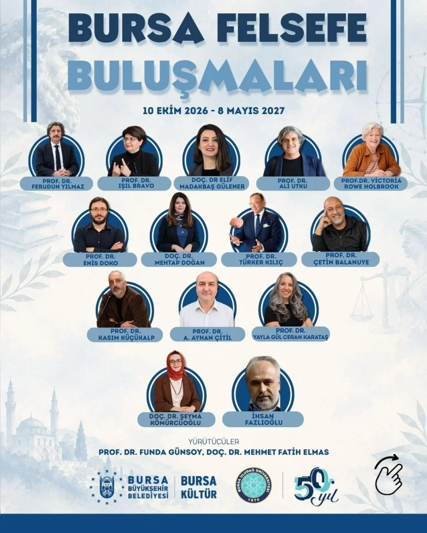 Bursa’da Felsefe Buluşmaları Başlıyor: İnsan, Hakikat ve Gelecek Mayıs 2027’ye Kadar Tartışılacak