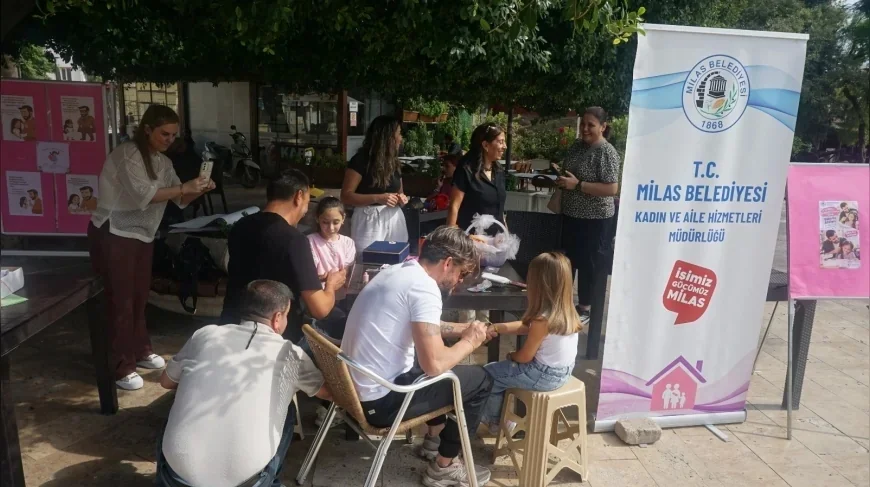 Milas Belediyesi Dünya Kız Çocukları Günü’nde Babalar ile Kızlarını Özel Atölyede Buluşturdu