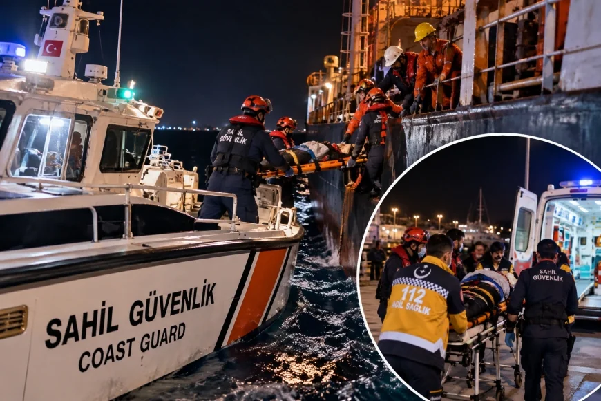 İçişleri Bakanlığı: “Antalya'nın Kaş ilçesi açıklarında yaralanan mürettebatın tıbbi tahliyesi gerçekleştirildi”
