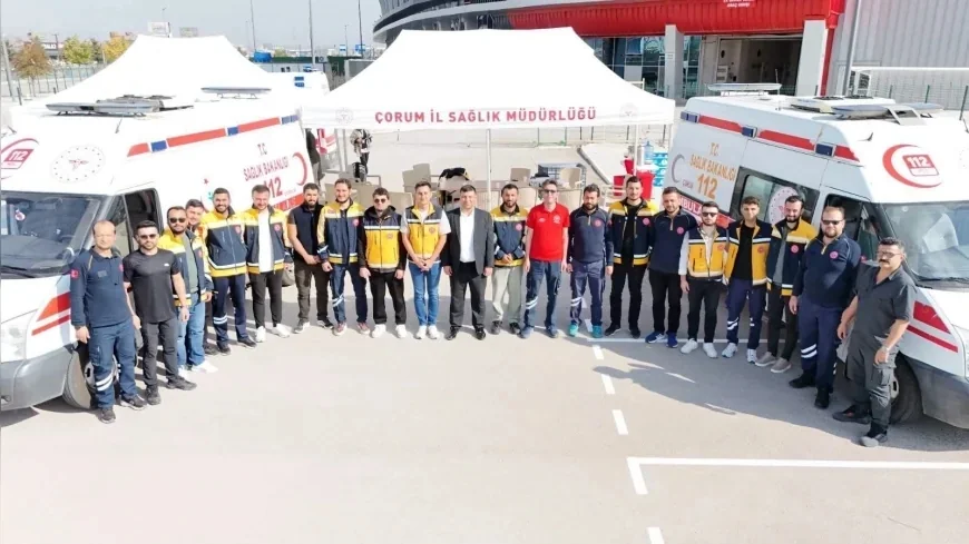 Çorum’da Ambulans Sürüş Güvenliği Eğitimiyle Kazaların Önlenmesi ve Acil Sağlık Hizmetlerinde Güvenliğin Artırılması Hedefleniyor