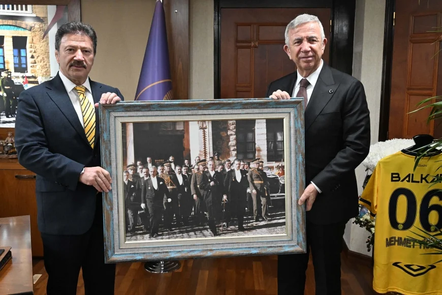 Ankara Büyükşehir Belediye Başkanı Mansur Yavaş’tan TESK Başkanı Mehmet Yiğiner’e Hayırlı Olsun Ziyareti