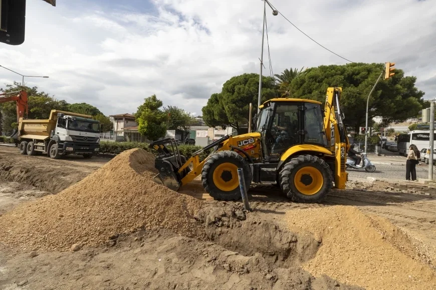 İzmir Büyükşehir Belediyesi Bergama’da 22 Milyon Liralık Altyapı Yatırımında Sona Yaklaştı