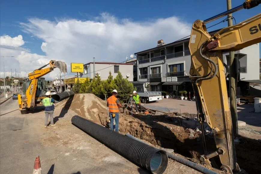 İzmir Büyükşehir Belediyesi İZSU Genel Müdürlüğü Urla’daki 160 Milyon Liralık Altyapı Yatırımında Yüzde 90’a Ulaştı
