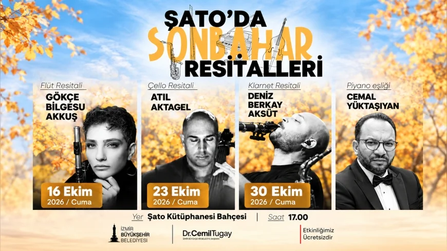 İzmir Büyükşehir Belediyesi Şato’da Sonbahar Resitalleri ile Sanatseverleri Müzikle Buluşturuyor
