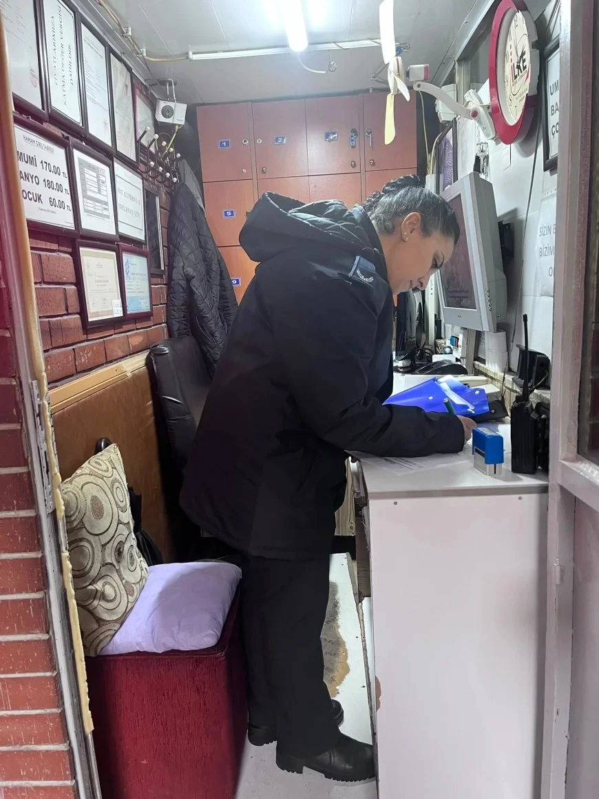 Odunpazarı'nda Kadın Hamamlarına Hijyen Denetimi Yapıldı