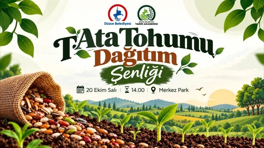 Düzce Belediyesi Merkez Park’ta 16 Bin Ata Tohumunu Vatandaşlara Ücretsiz Dağıtacak