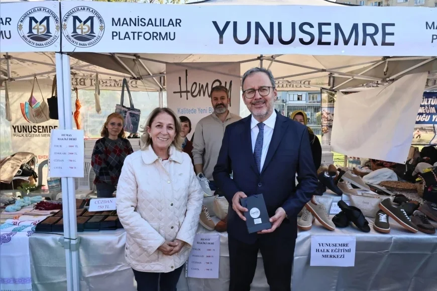 Yunusemre Halk Eğitimi Merkezi İzmir’de HEMAY Markasını Tanıttı, Protokol Üyelerinden Standa Yoğun İlgi