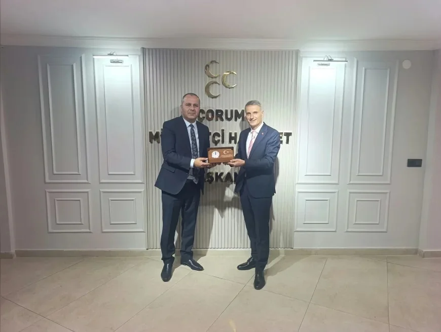 Gazeteci ve Yazar Hidayet Bay’dan MHP Çorum İl Başkanı Mehmet İhsan Çıplak’a Ziyaret: “Makamlar Geçici, Gönüllerde Bırakılan İzler Kalıcıdır”
