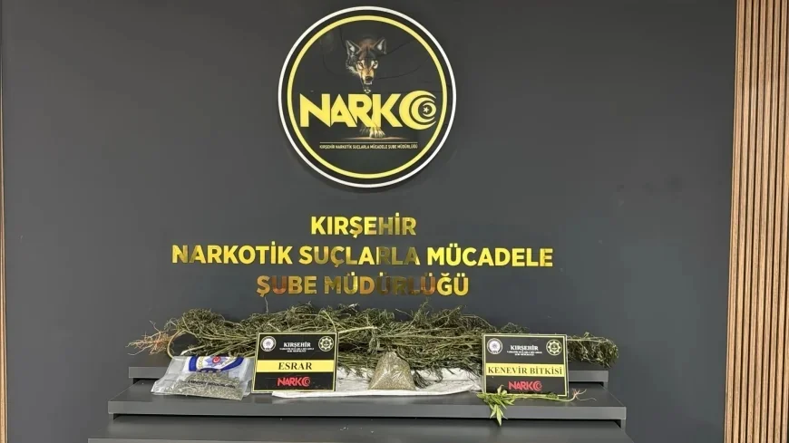 Kırşehir İl Emniyet Müdürlüğünden Uyuşturucu Operasyonu: 1 Kilo 350 Gram Esrar Ele Geçirildi, 1 Şüpheli Tutuklandı