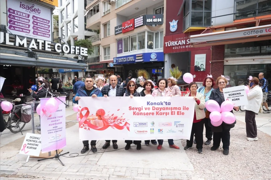 Konak’ta Meme Kanserine Karşı Farkındalık ve Dayanışma Buluşması: Erken Teşhis Hayat Kurtarır