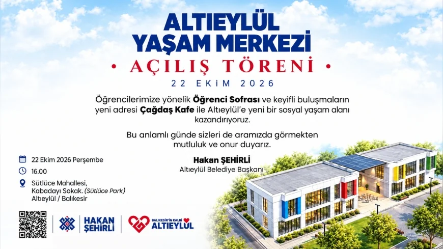 Hakan Şehirli'den 6 Eylül Yaşam Merkezi Daveti