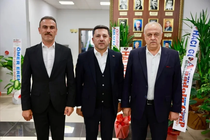 Nevşehir Belediye Başkanı Rasim Arı’dan NTSO Başkanı Mehmet Ali Öbekli’ye Hayırlı Olsun Ziyareti