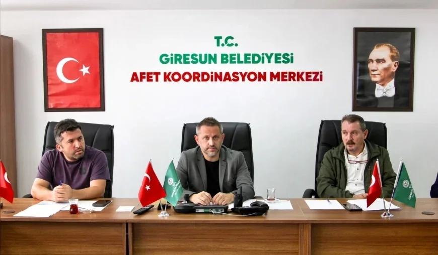 Giresun Belediyesi Afet İşleri ve Risk Yönetimi Müdürlüğü Afetlere Karşı Risk Azaltma Çalışmalarını Ele Aldı
