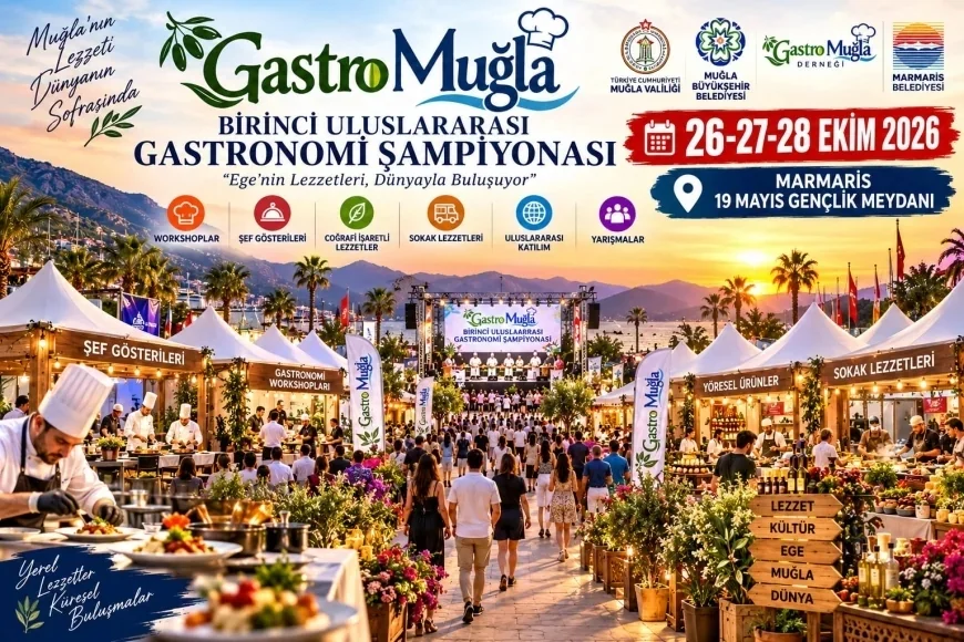 Marmaris’te 16 Ülkenin Mutfak Kültürü Uluslararası Gastronomi Şampiyonası ve Festivali’nde Buluşacak